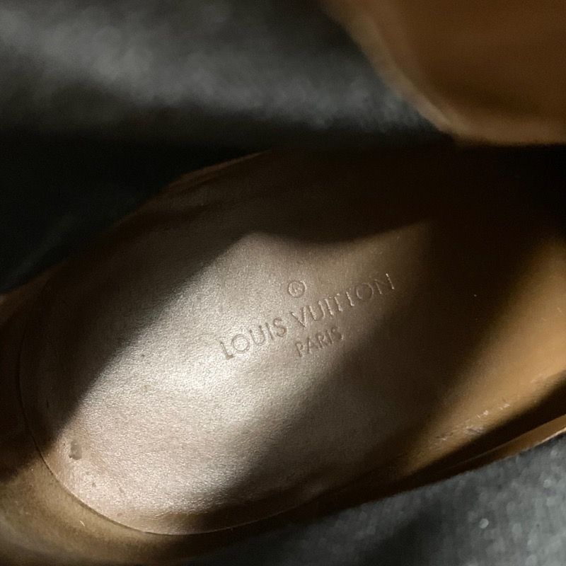 Louis Vuitton Limitless Line Boots Short Boots Shoes Suede Brown Black Gold