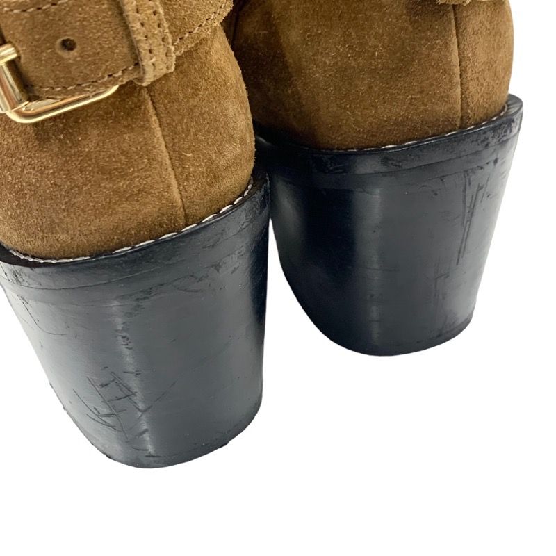 Louis Vuitton Limitless Line Boots Short Boots Shoes Suede Brown Black Gold