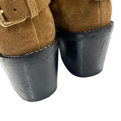 Louis Vuitton Limitless Line Boots Short Boots Shoes Suede Brown Black Gold