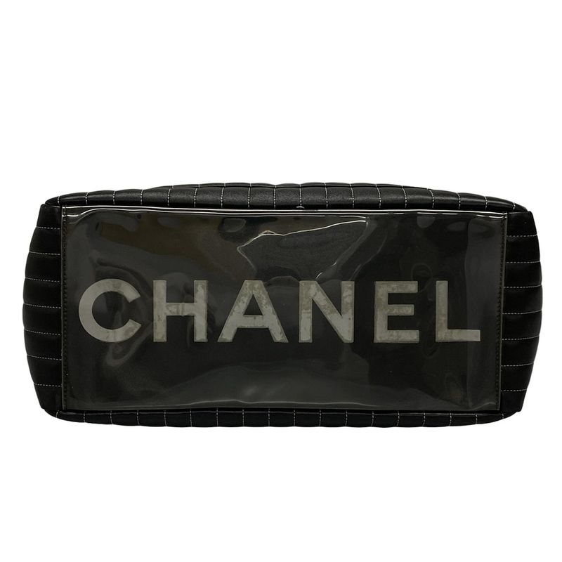 Chanel New Mademoiselle Tote Bag Black Lambskin A30038