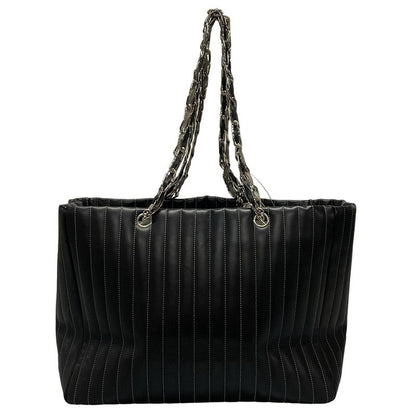 Chanel New Mademoiselle Tote Bag Black Lambskin A30038