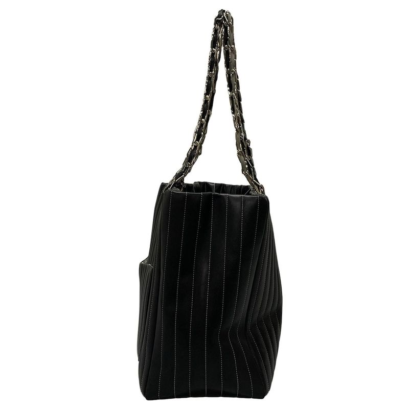 Chanel New Mademoiselle Tote Bag Black Lambskin A30038