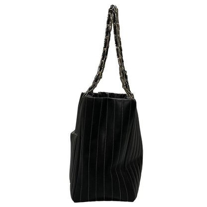 Chanel New Mademoiselle Tote Bag Black Lambskin A30038