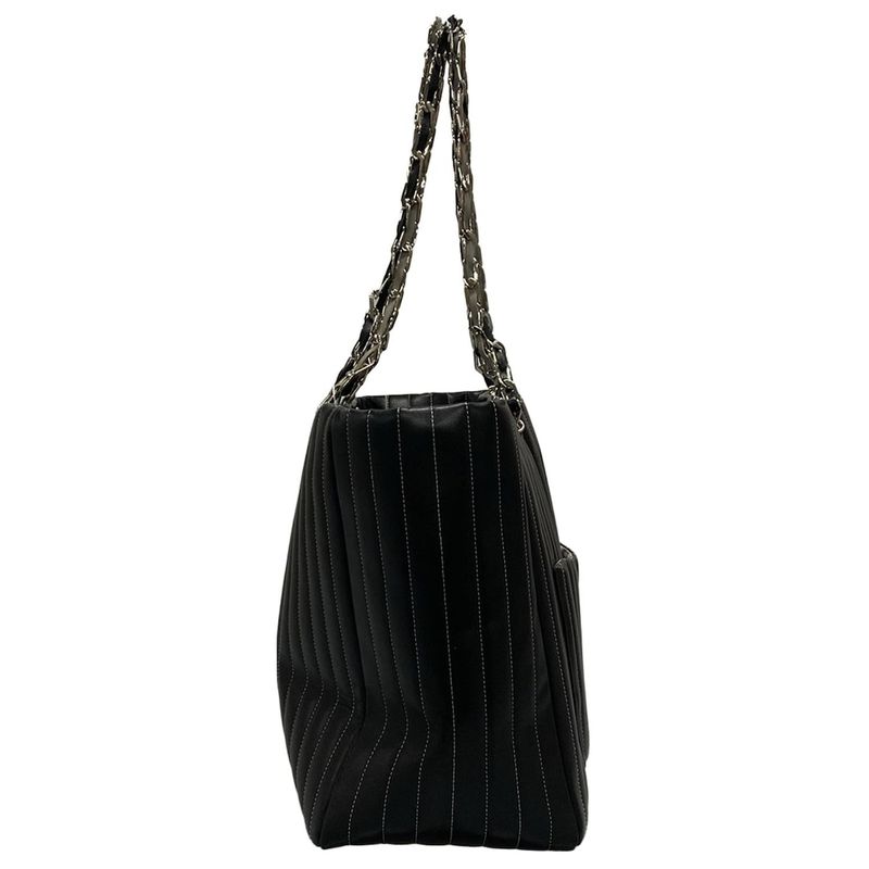 Chanel New Mademoiselle Tote Bag Black Lambskin A30038