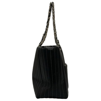 Chanel New Mademoiselle Tote Bag Black Lambskin A30038