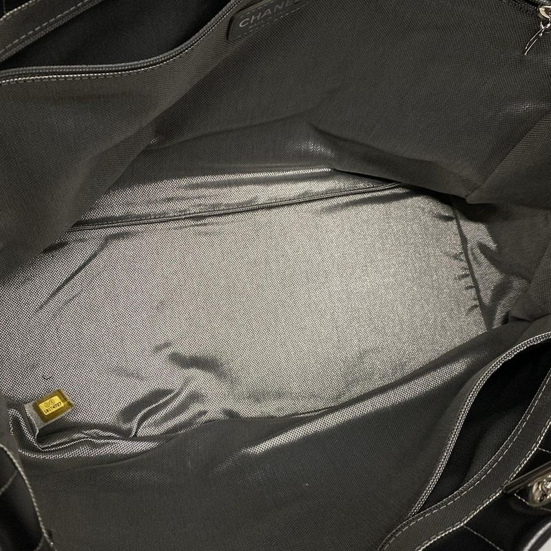 Chanel New Mademoiselle Tote Bag Black Lambskin A30038