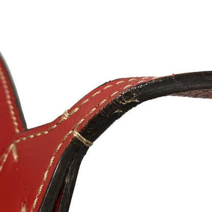 Gucci GG Supreme Reversible Small Tote Bag 372613 Beige X Ebony X Red Leather