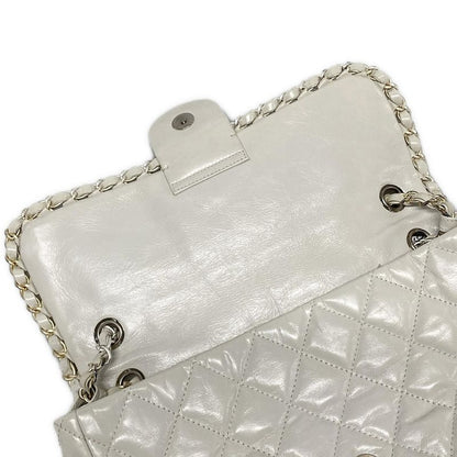 Chanel Shoulder Bag Chain Me/matelasse Ivory Chain Shoulder/matt Togo Old