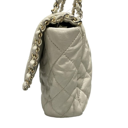 Chanel Shoulder Bag Chain Me/matelasse Ivory Chain Shoulder/matt Togo Old