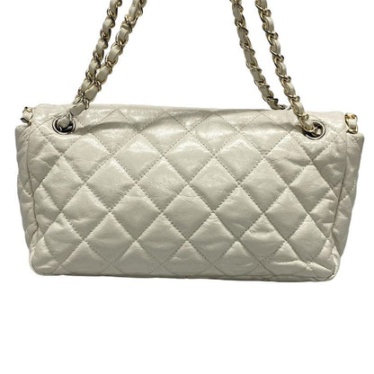 Chanel Shoulder Bag Chain Me/matelasse Ivory Chain Shoulder/matt Togo Old