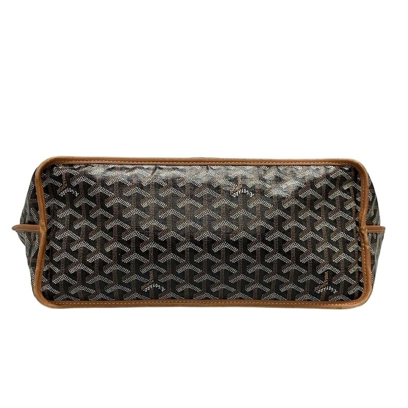 Goyard Tote Bag Ange PM Black And Brown Leather