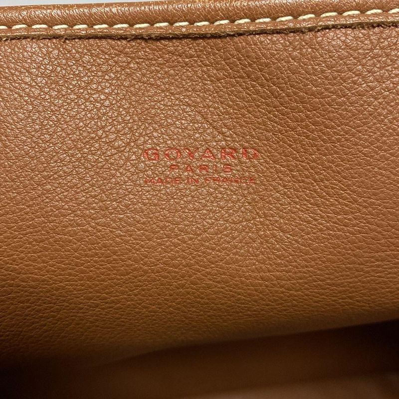 Goyard Tote Bag Ange PM Black And Brown Leather