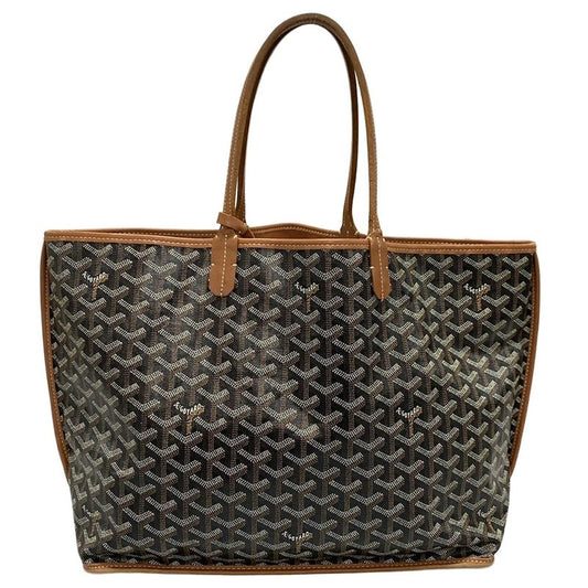 Goyard Tote Bag Ange PM Black And Brown Leather