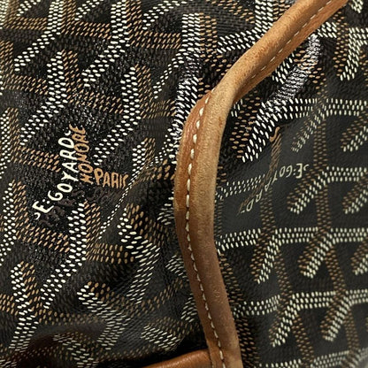Goyard Tote Bag Ange PM Black And Brown Leather