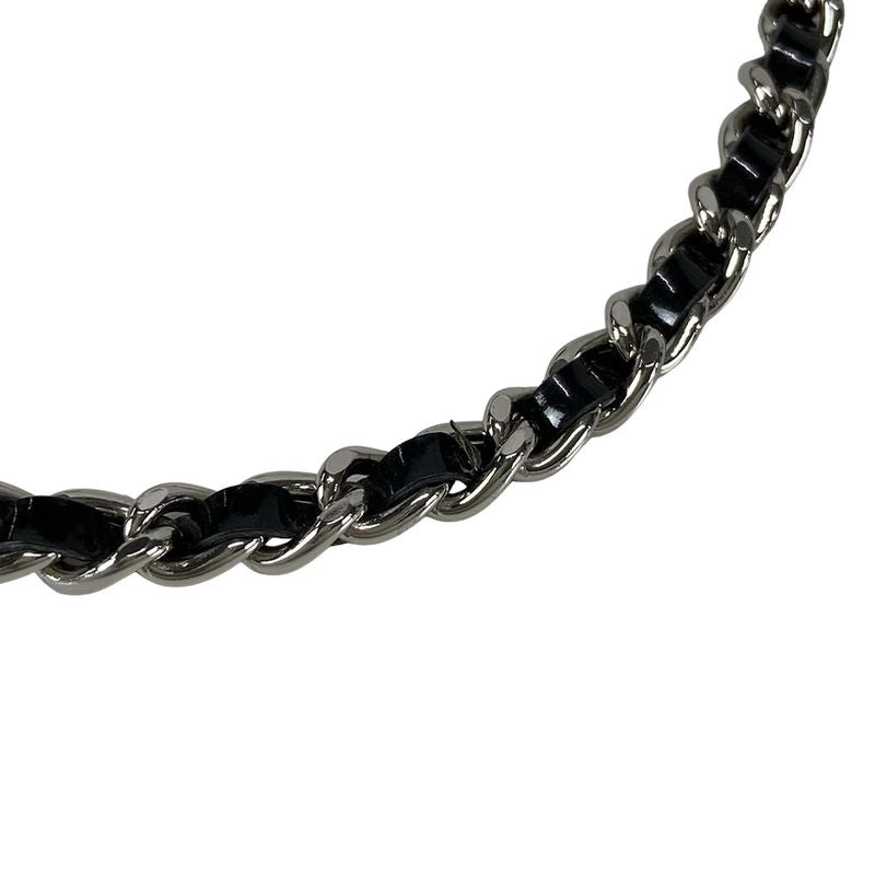 Chanel Shoulder Bag Camellia Black Laser Cut / Chain Shoulder / Silver Hardware