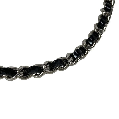 Chanel Shoulder Bag Camellia Black Laser Cut / Chain Shoulder / Silver Hardware