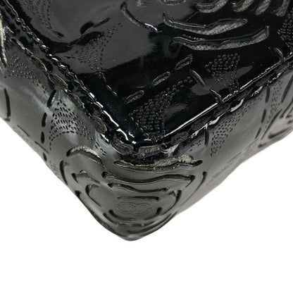 Chanel Shoulder Bag Camellia Black Laser Cut / Chain Shoulder / Silver Hardware