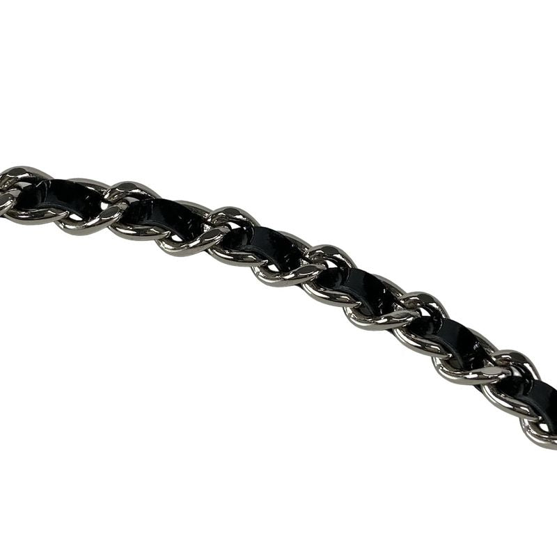 Chanel Shoulder Bag Camellia Black Laser Cut / Chain Shoulder / Silver Hardware