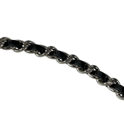 Chanel Shoulder Bag Camellia Black Laser Cut / Chain Shoulder / Silver Hardware