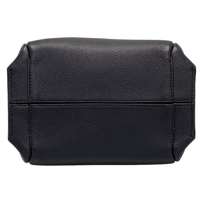 Loewe Flamenco Knot Tote Bag 32112t31 Dark Navy And Black Leather