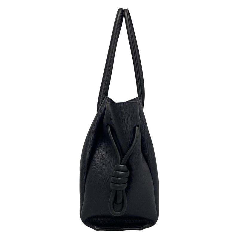 Loewe Flamenco Knot Tote Bag 32112t31 Dark Navy And Black Leather
