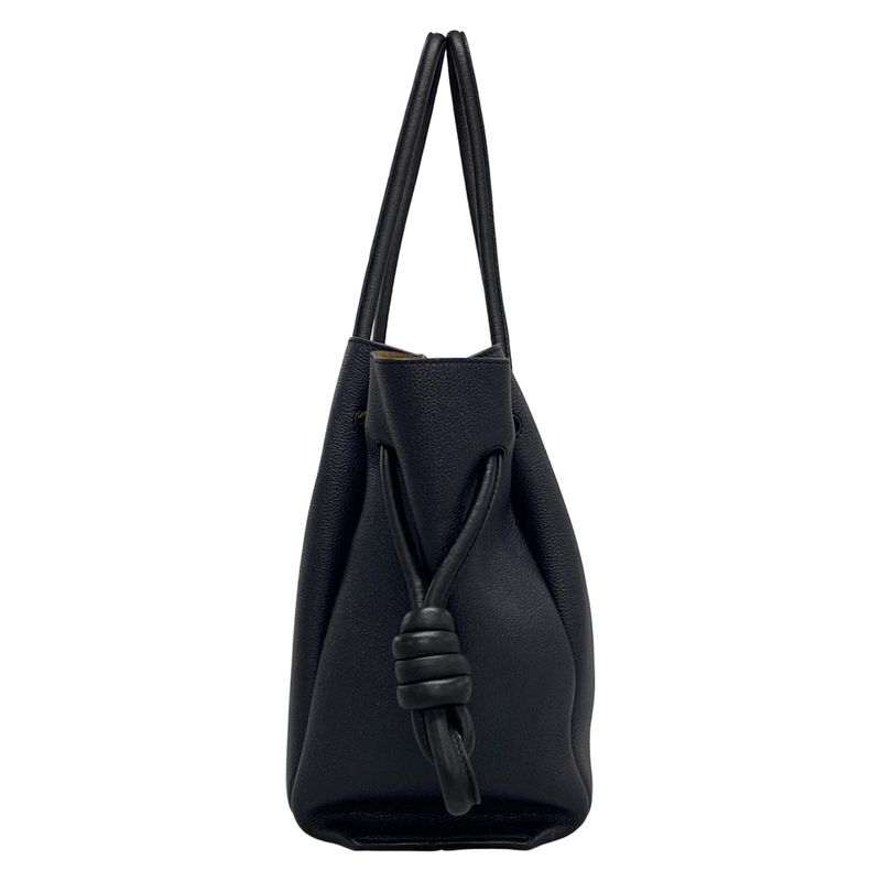 Loewe Flamenco Knot Tote Bag 32112t31 Dark Navy And Black Leather