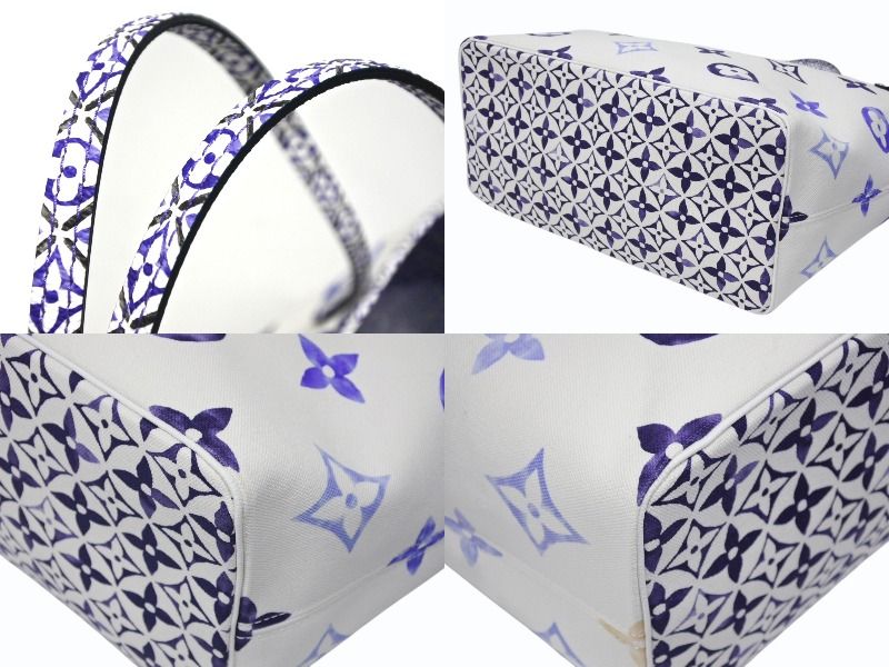Louis Vuitton Neverfull GM Tote Bag Dubai Limited Monogram Canvas Blue — view 7