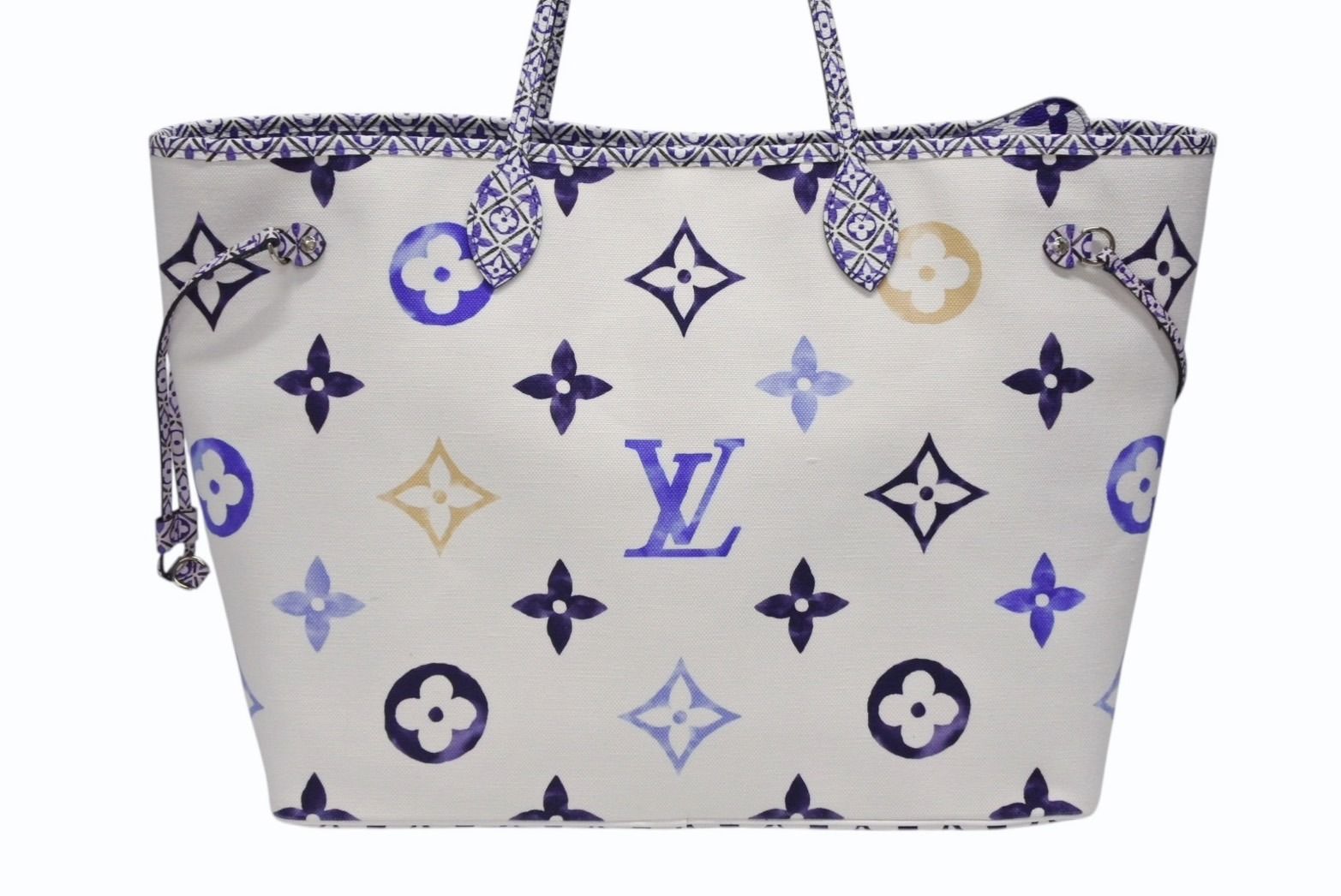 Louis Vuitton Neverfull GM Tote Bag Dubai Limited Monogram Canvas Blue — view 4