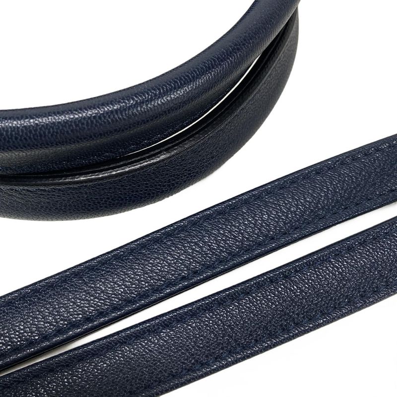 Chanel Tote Large Shopping Bag A57162 Light Blue X Navy Chain Shoulder / Silver