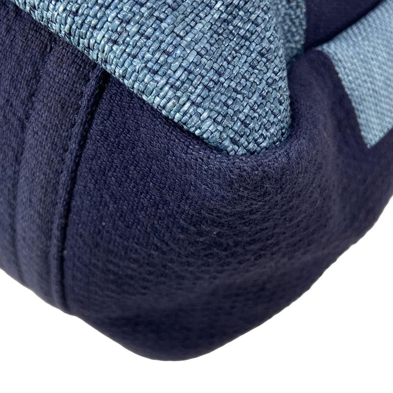 Chanel Tote Large Shopping Bag A57162 Light Blue X Navy Chain Shoulder / Silver