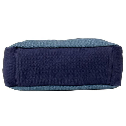 Chanel Tote Large Shopping Bag A57162 Light Blue X Navy Chain Shoulder / Silver