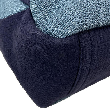 Chanel Tote Large Shopping Bag A57162 Light Blue X Navy Chain Shoulder / Silver