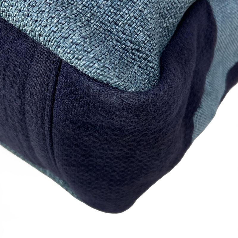 Chanel Tote Large Shopping Bag A57162 Light Blue X Navy Chain Shoulder / Silver