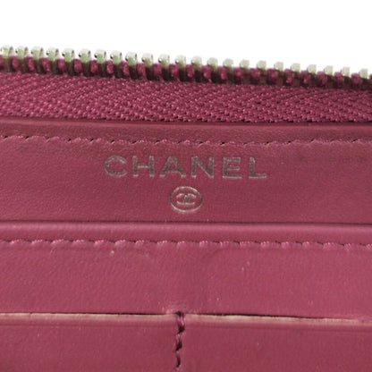 Chanel Camellia Round Zipper Long Wallet Pink/chanel Next-day Delivery- 595515