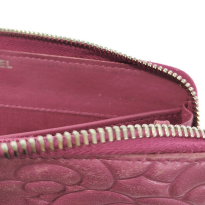 Chanel Camellia Round Zipper Long Wallet Pink/chanel Next-day Delivery- 595515