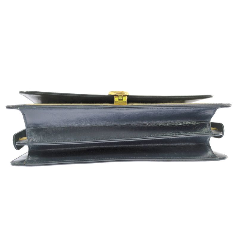 Celine C Canvas Stained Shoulder Bag / Black / Next Day Delivery Available []C