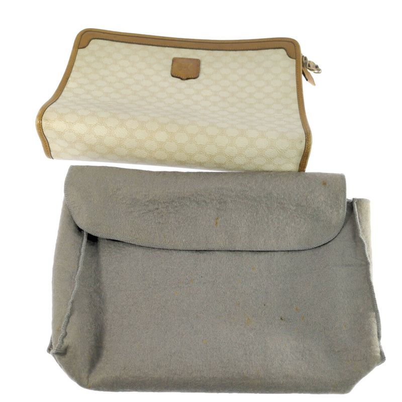 Celine Macadam Clutch Bag / Beige / Next Day Delivery Available []B [ladies] -