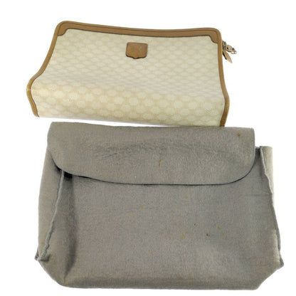 Celine Macadam Clutch Bag / Beige / Next Day Delivery Available []B [ladies] -