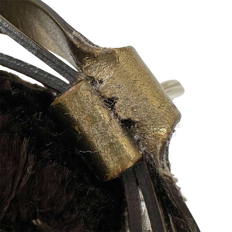 Gucci Key Holder Women Men Brand GG Plus Guccioli Standard Poodle Brown Cute