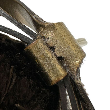 Gucci Key Holder Women Men Brand GG Plus Guccioli Standard Poodle Brown Cute