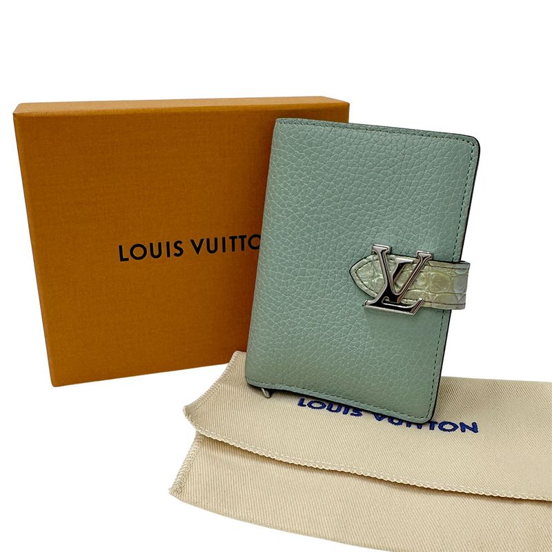 Louis Vuitton Wallets Ladies Branded Bifold Wallet Taurillon Leather LV