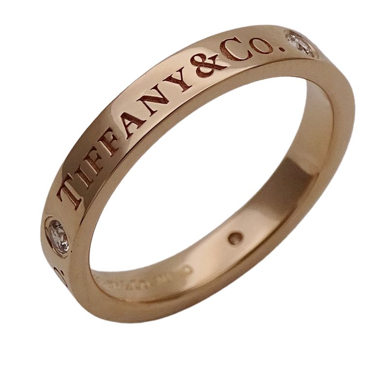 Tiffany & Co Tiffany & Co Ring Ladies Brand Ring 750pg 3P Diamond T&CO Band