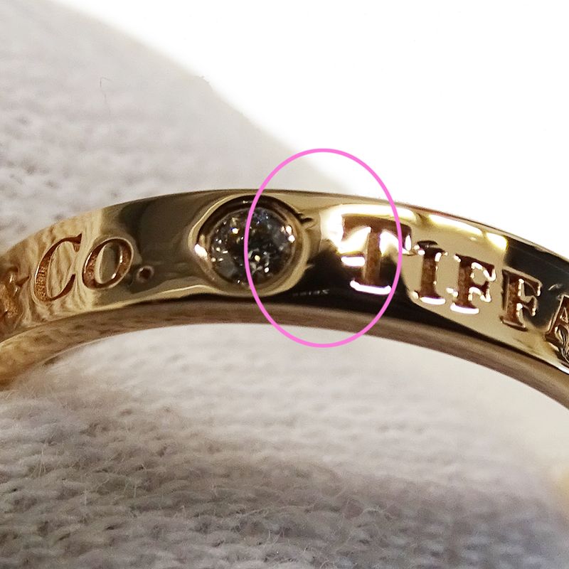 Tiffany & Co Tiffany & Co Ring Ladies Brand Ring 750pg 3P Diamond T&CO Band