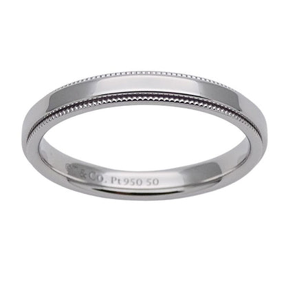 Tiffany & Co Tiffany & Co Ring Ladies Men's Brand Ring Pt950 Together Millegrain