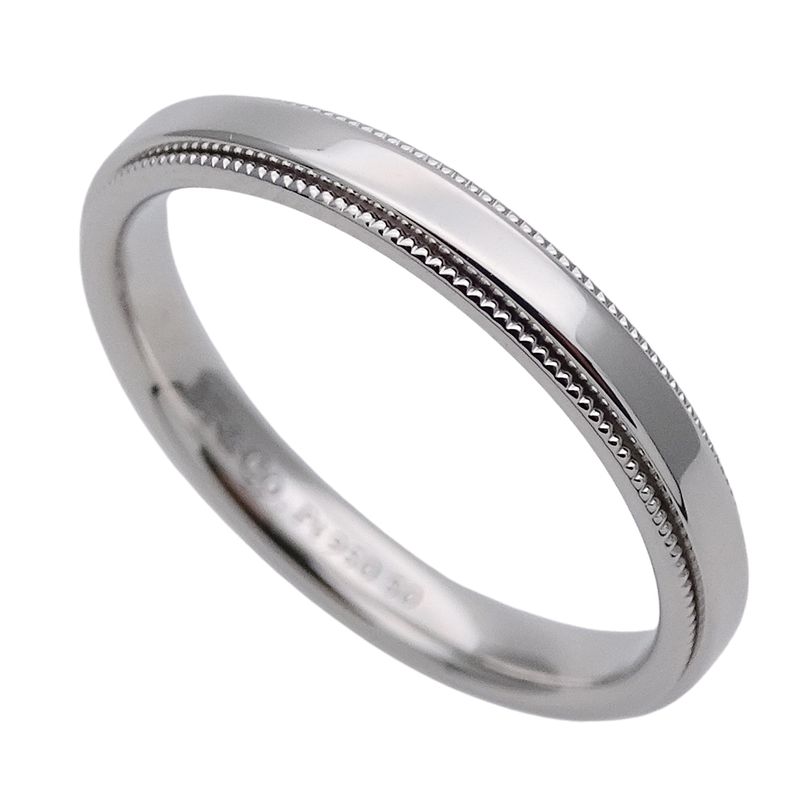 Tiffany & Co Tiffany & Co Ring Ladies Men's Brand Ring Pt950 Together Millegrain