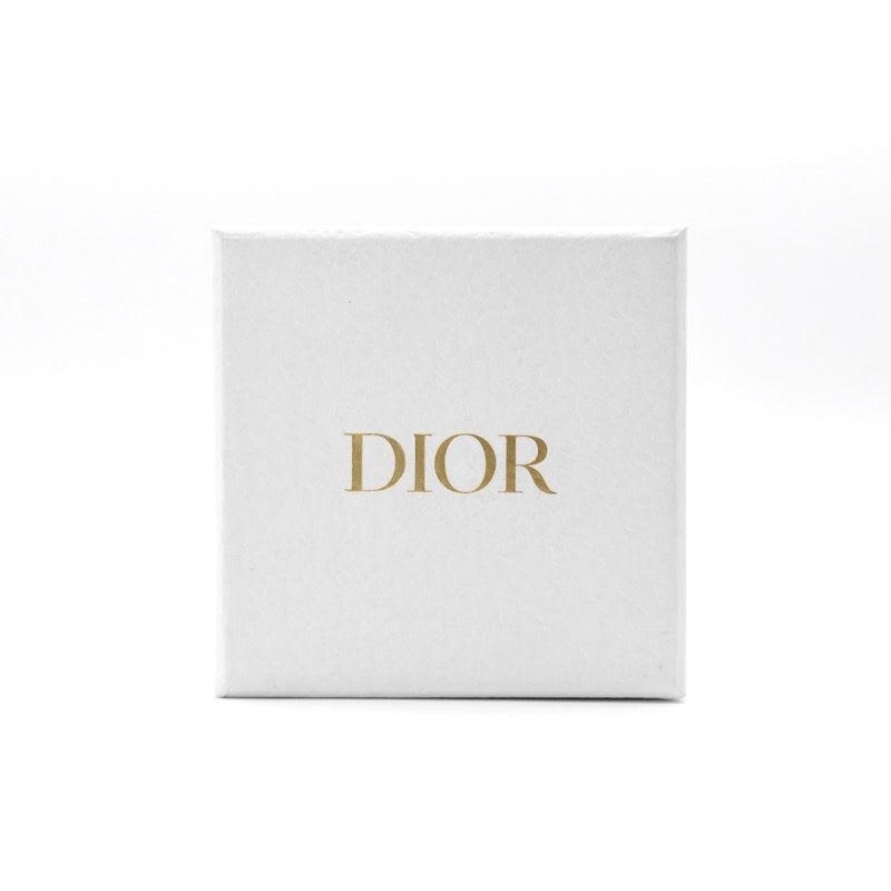 Christian Dior Clair D LUNE Necklace Pendant Choker Gold CD Logo Rhinestone