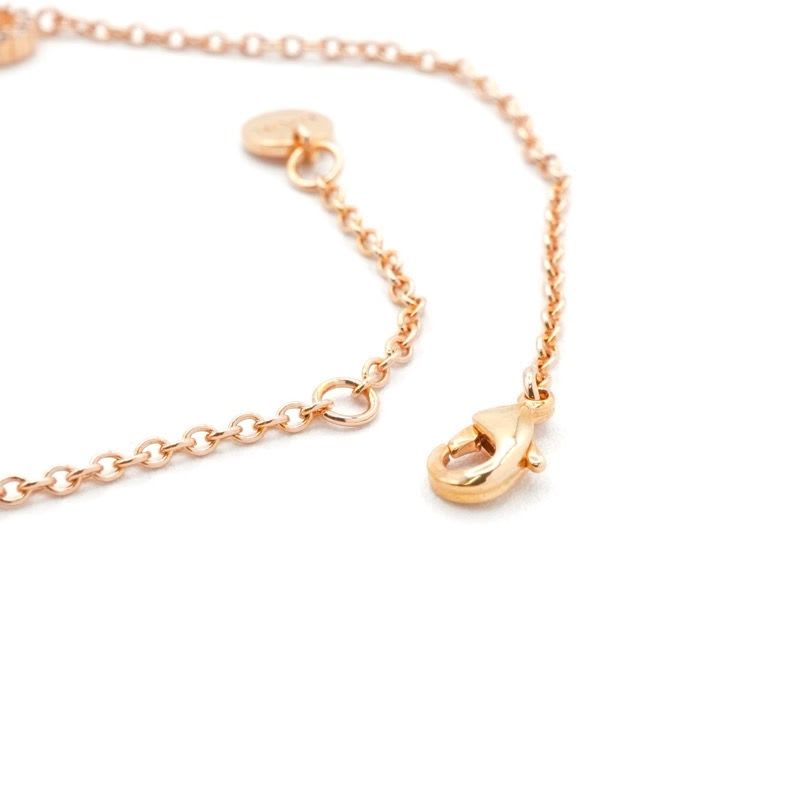 Christian Dior Clair D LUNE Bracelet Bangle Cuff Pink Gold CD Logo Rhinestone