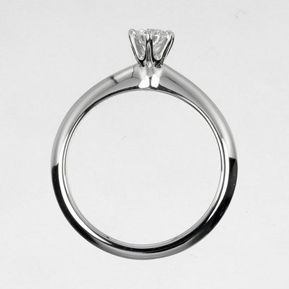 Tiffany & Co Solitaire 0.24ct Vs1/f/3ex Pt950platinum × Diamond #9 Ladies 3.59g