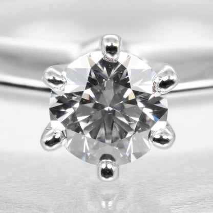 Tiffany & Co Solitaire 0.24ct Vs1/f/3ex Pt950platinum × Diamond #9 Ladies 3.59g