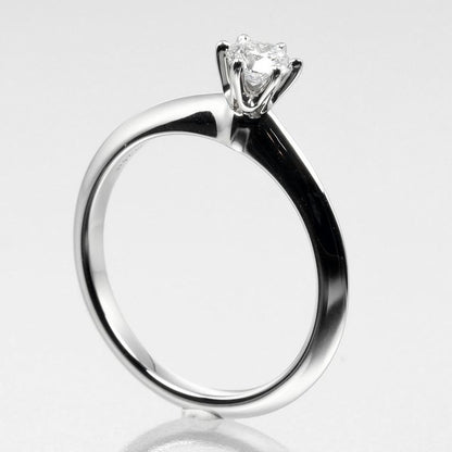 Tiffany & Co Solitaire 0.24ct Vs1/f/3ex Pt950platinum × Diamond #9 Ladies 3.59g
